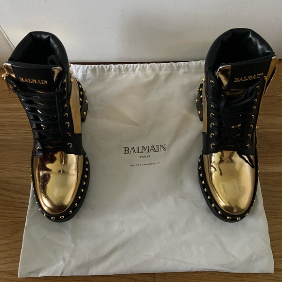 Balmain Shoes - Balmain combat boots